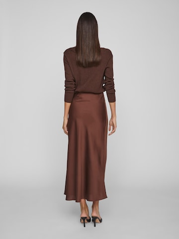 VILA Skirt 'ELLETTE' in Brown