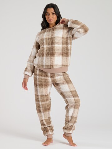 Loungeable Pyjama in Grau: Vorderseite