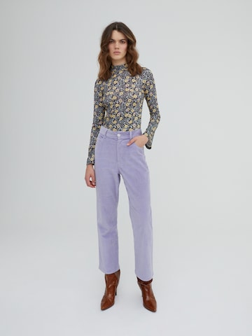 EDITED Zvonové kalhoty Kalhoty 'Arden' – fialová