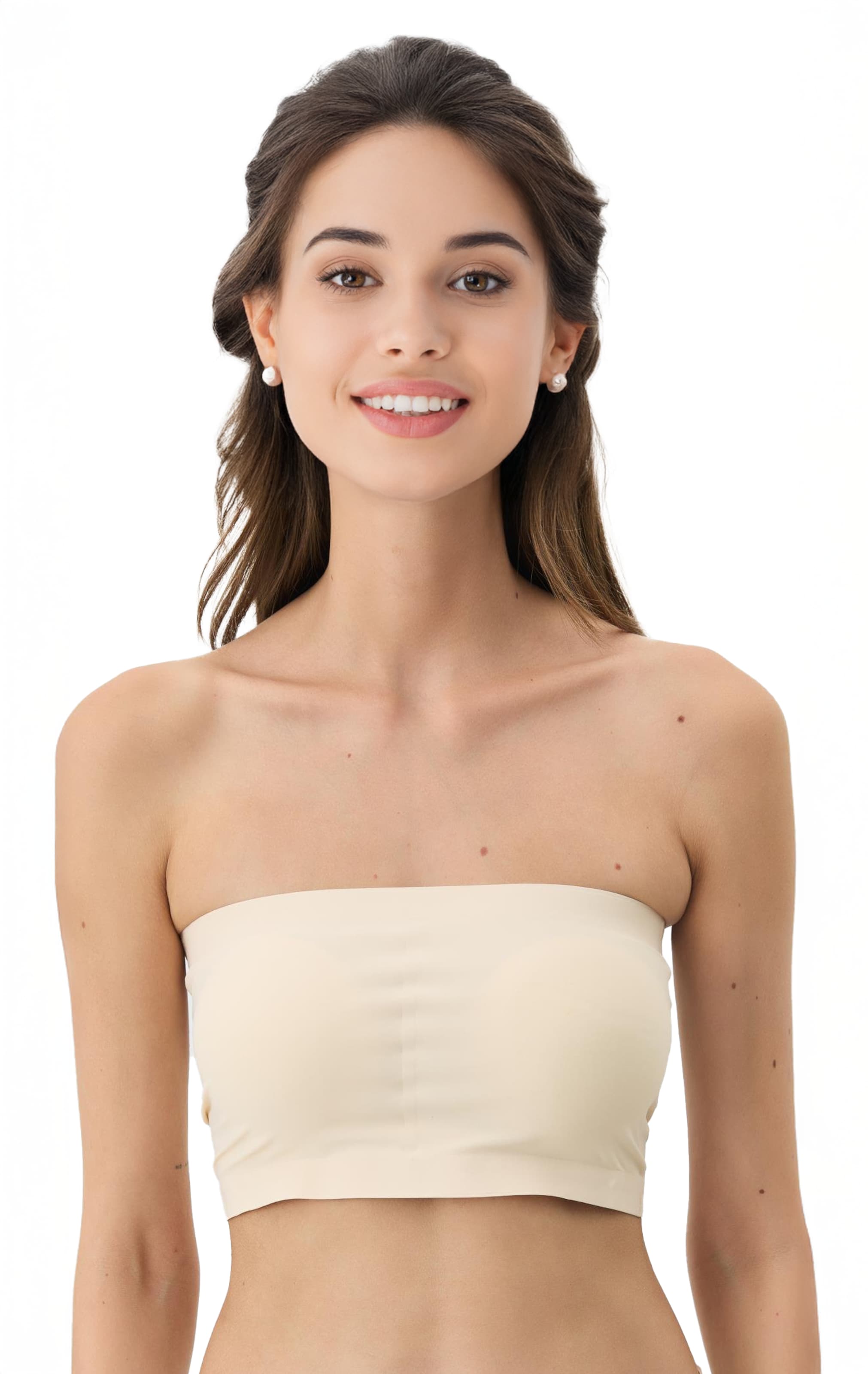 C&City Bandeau BH in Beige: voorkant