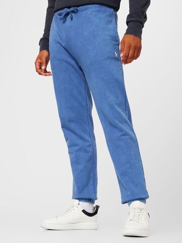Polo Ralph Lauren Alt kitsenev Püksid, värv sinine: eest vaates