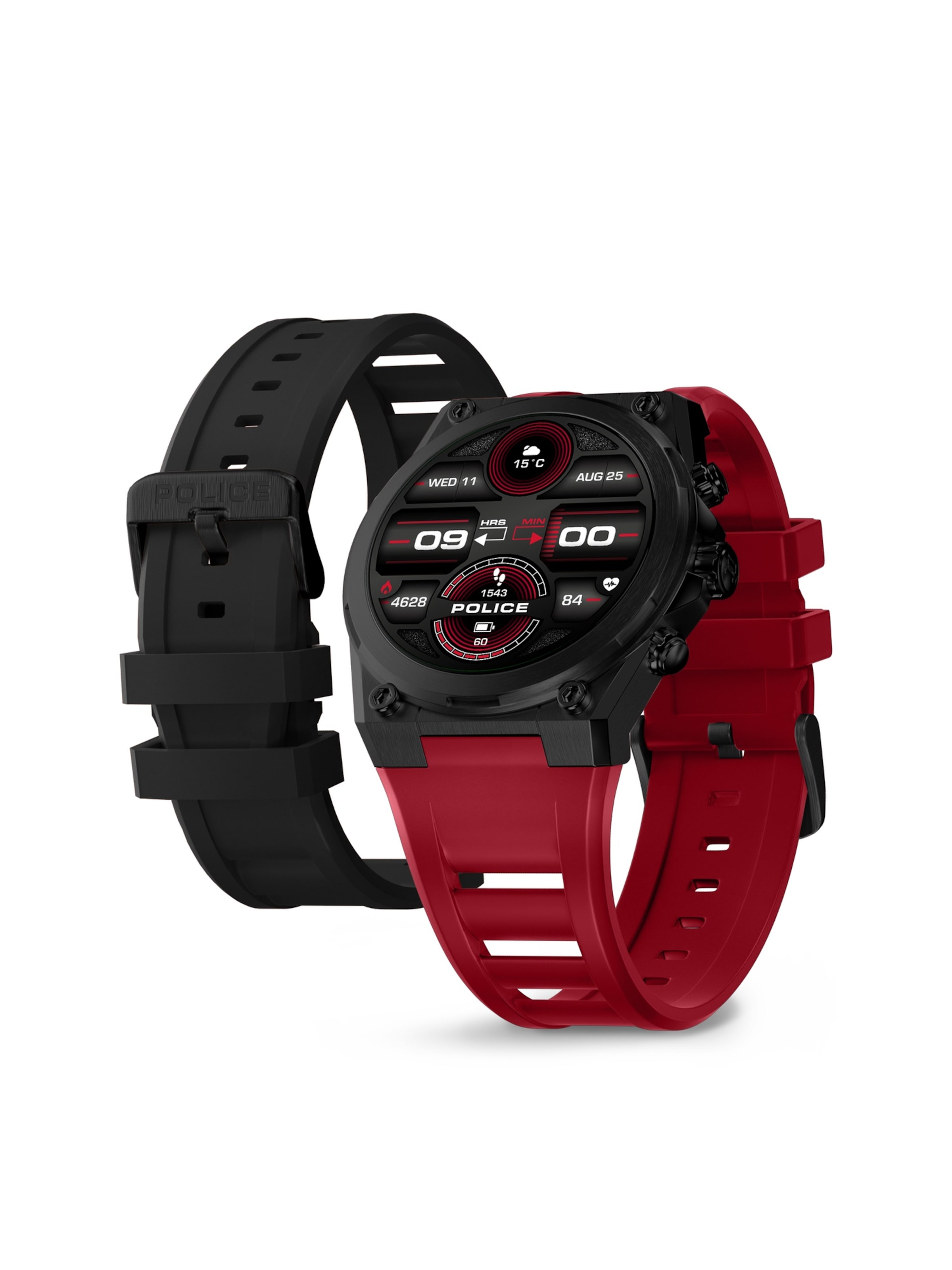 POLICE Digital watch ' My.Avatar 2 ' in Red