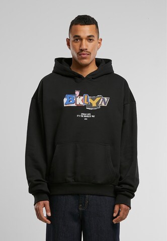 MT Upscale Sweatshirt 'Brklyn' in Black: front