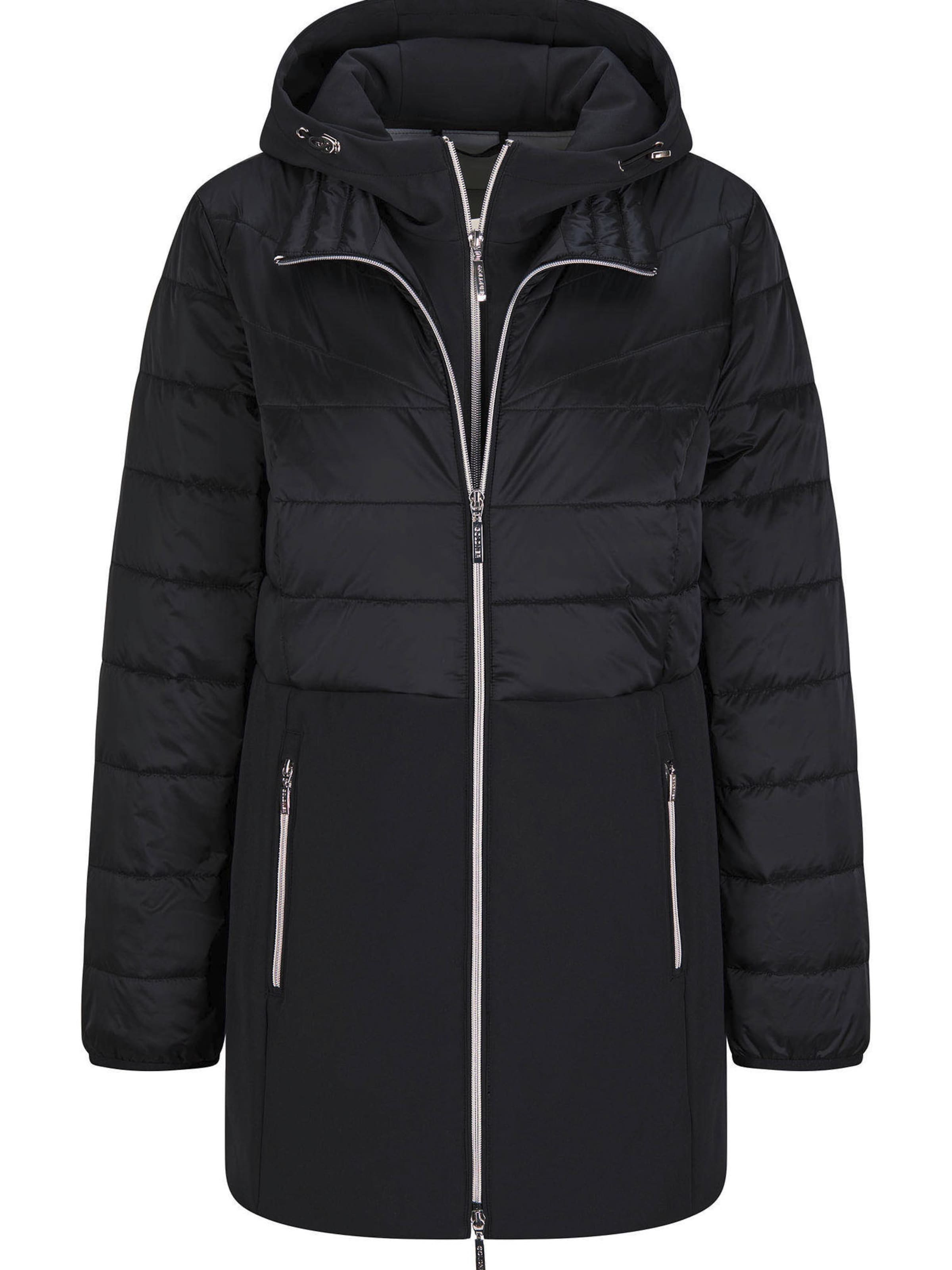 Manteau mi-saison Goldner en noir : devant
