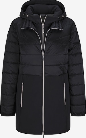Goldner Between-Seasons Coat in Black: front