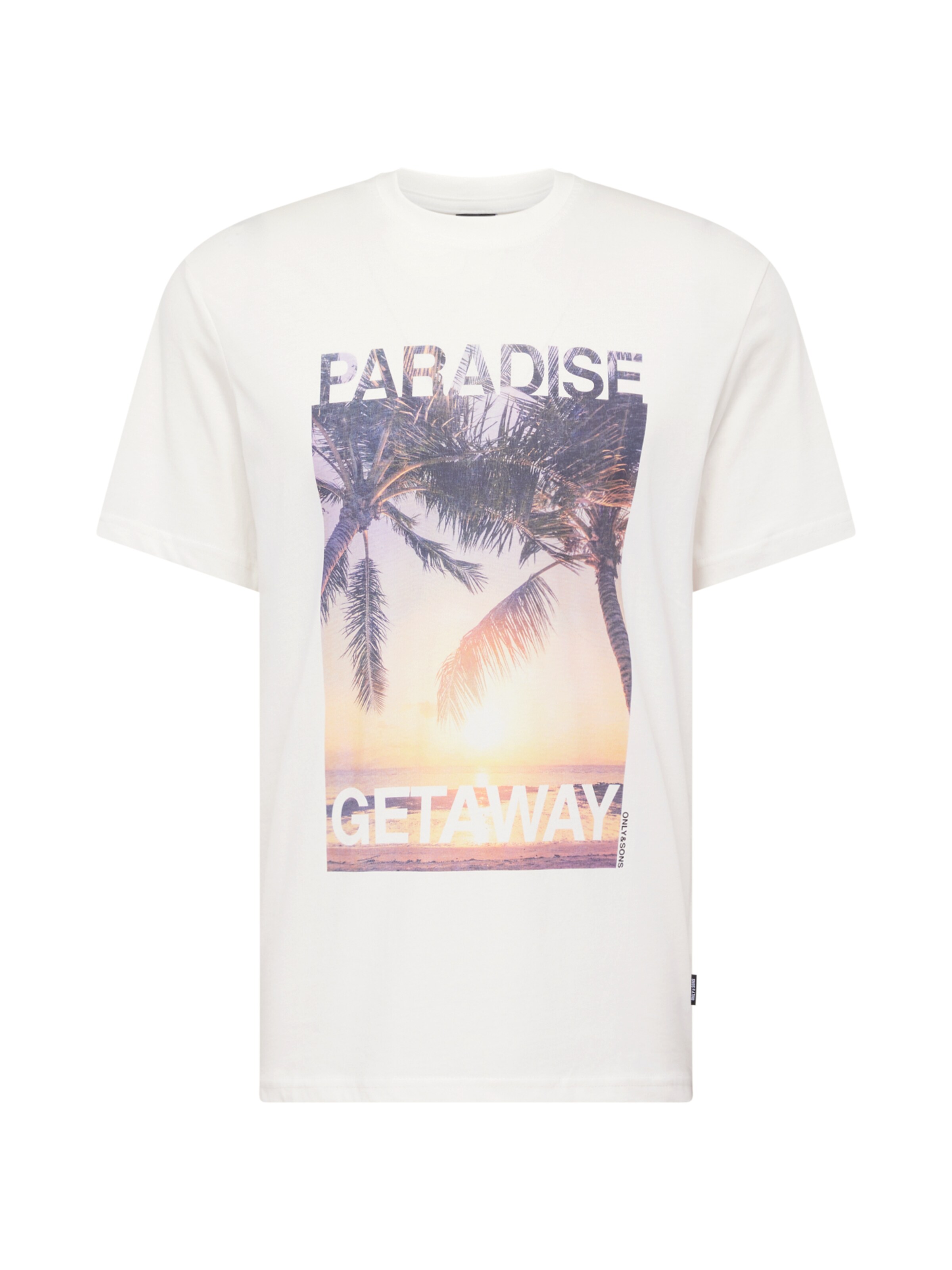 Maglietta 'ONSMagdy' di Only & Sons in bianco: frontale