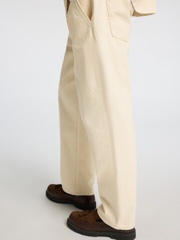 Loosefit Jeans con pieghe 'SLH220 Kobe'' di SELECTED HOMME in beige