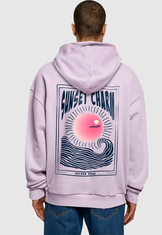 Merchcode - Sudadera 'Sunset Charm' en lila: frente