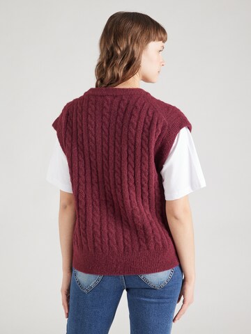 TOPSHOP Knitted vest in Red