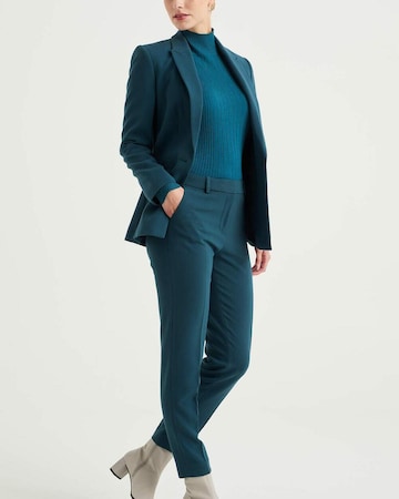WE Fashion Slimfit Παντελόνι με τσάκιση σε μπλε