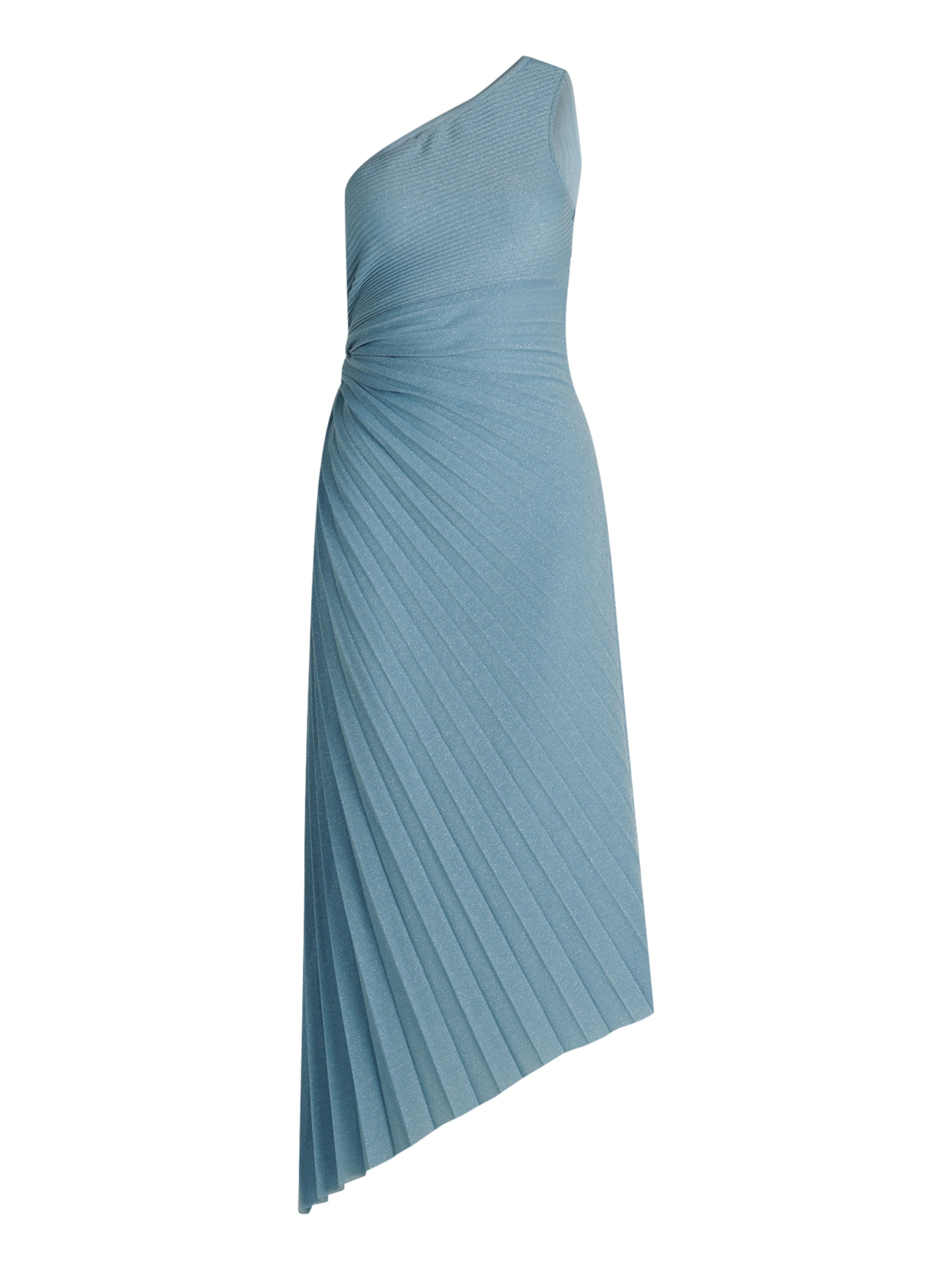 Vera Mont Abendkleid im Glitzer-Look in Blau: Vorderseite