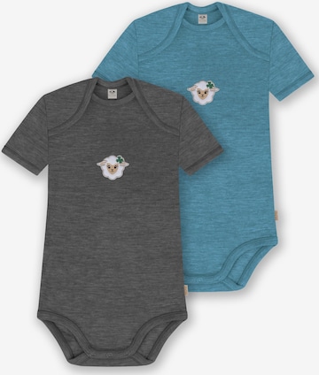 normani Strampler/Body 'Tauranga' in Blau: Vorderseite