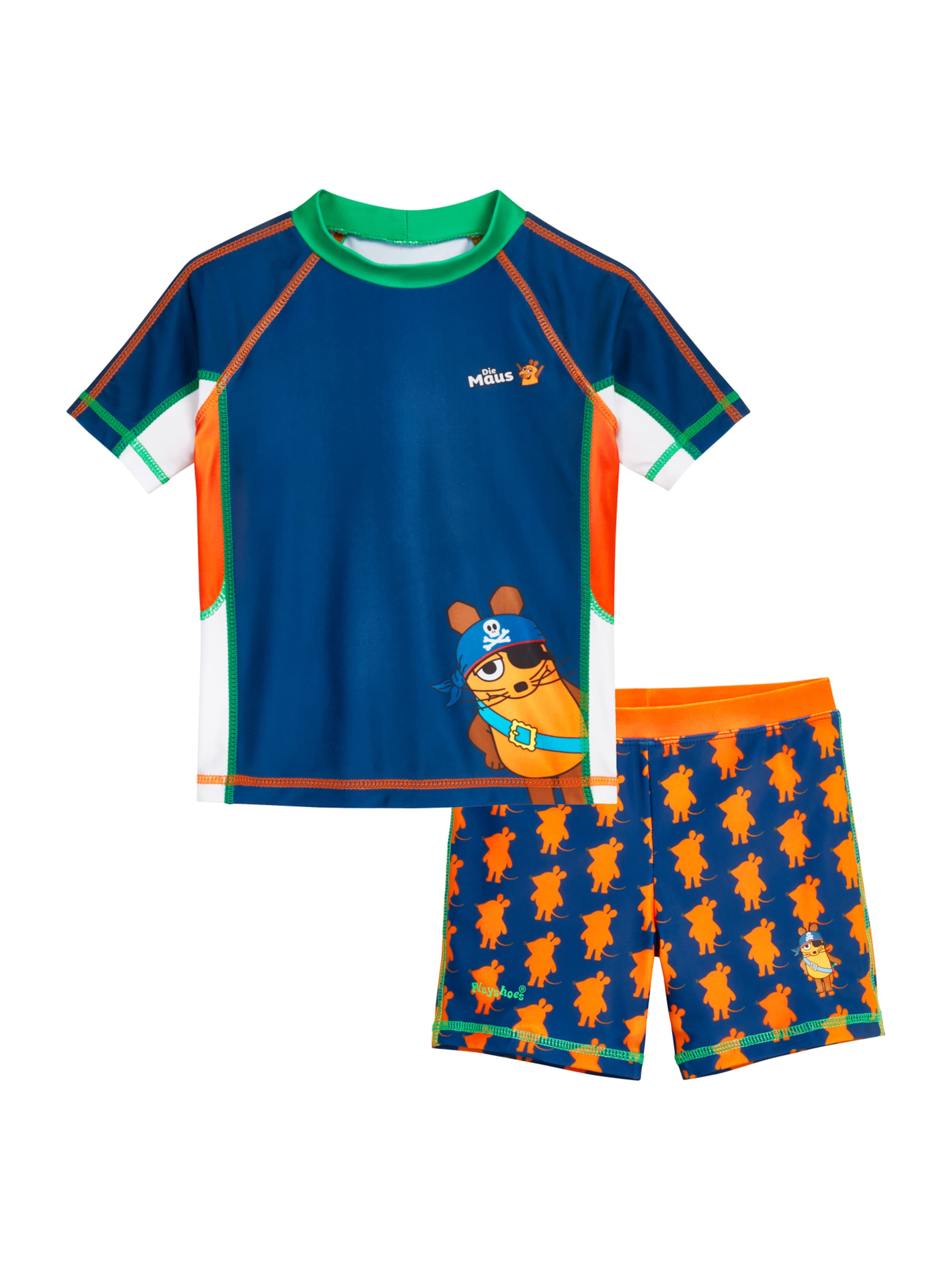 PLAYSHOES - Proteção UV 'Pirat' em azul: frente