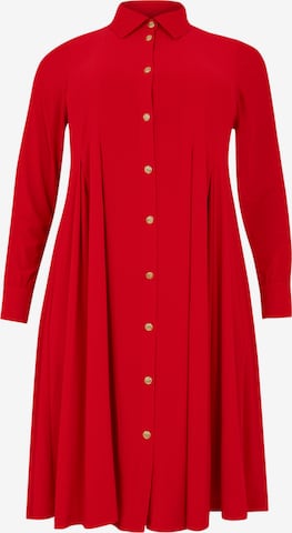 YOEK Blousejurk in Rood: voorkant