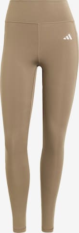 ADIDAS PERFORMANCE Sportbroek 'Opt Ess' in Beige: voorkant