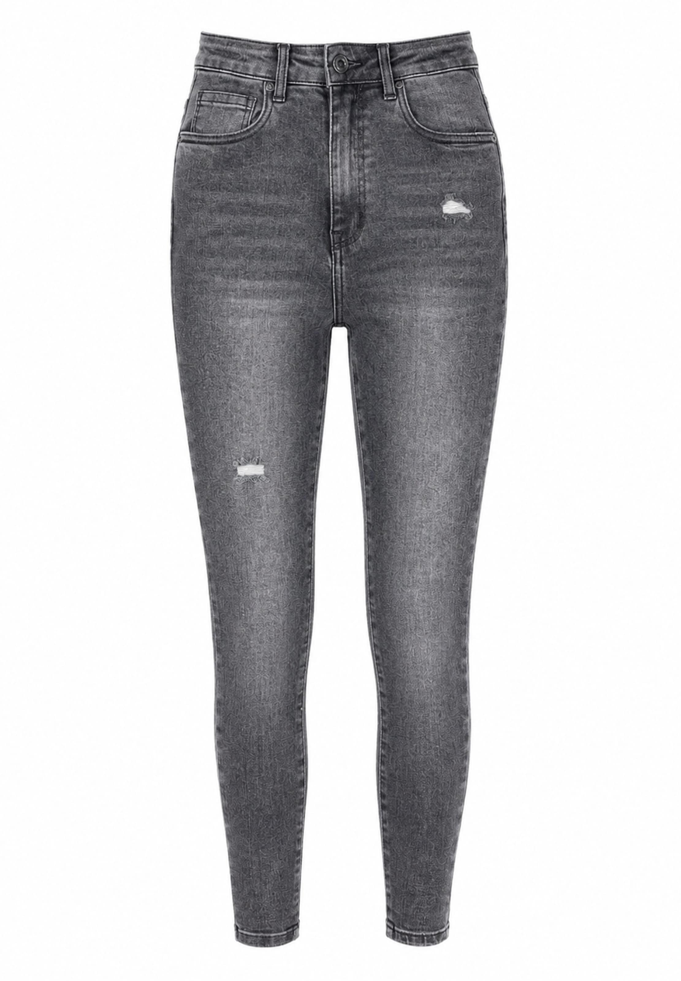 Skinny Jeans di Elara in grigio: frontale