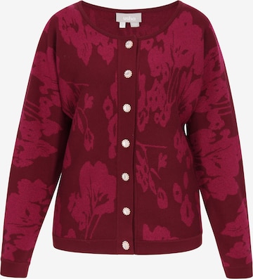 Usha Gebreid vest in Rood: voorkant