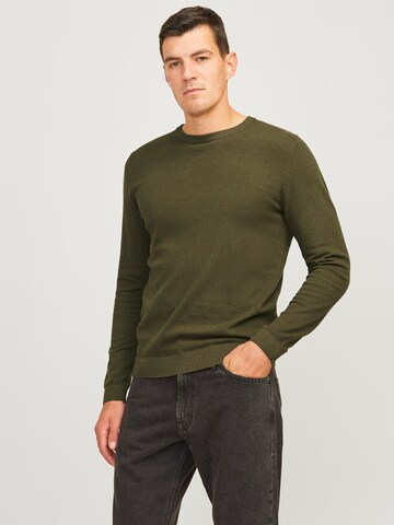 Pull-over 'JREBCALLUM' JJ Rebel en vert : devant