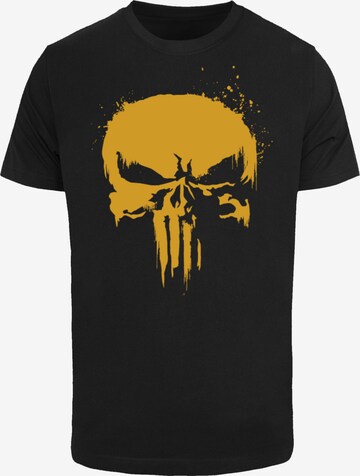 F4NT4STIC Shirt 'Marvel Punisher Gold' in Black: front