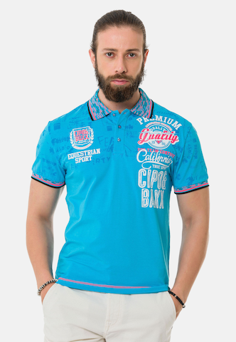 CIPO & BAXX Shirt in Blauw: voorkant