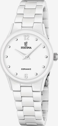 Montre à affichage analogique FESTINA en blanc : devant