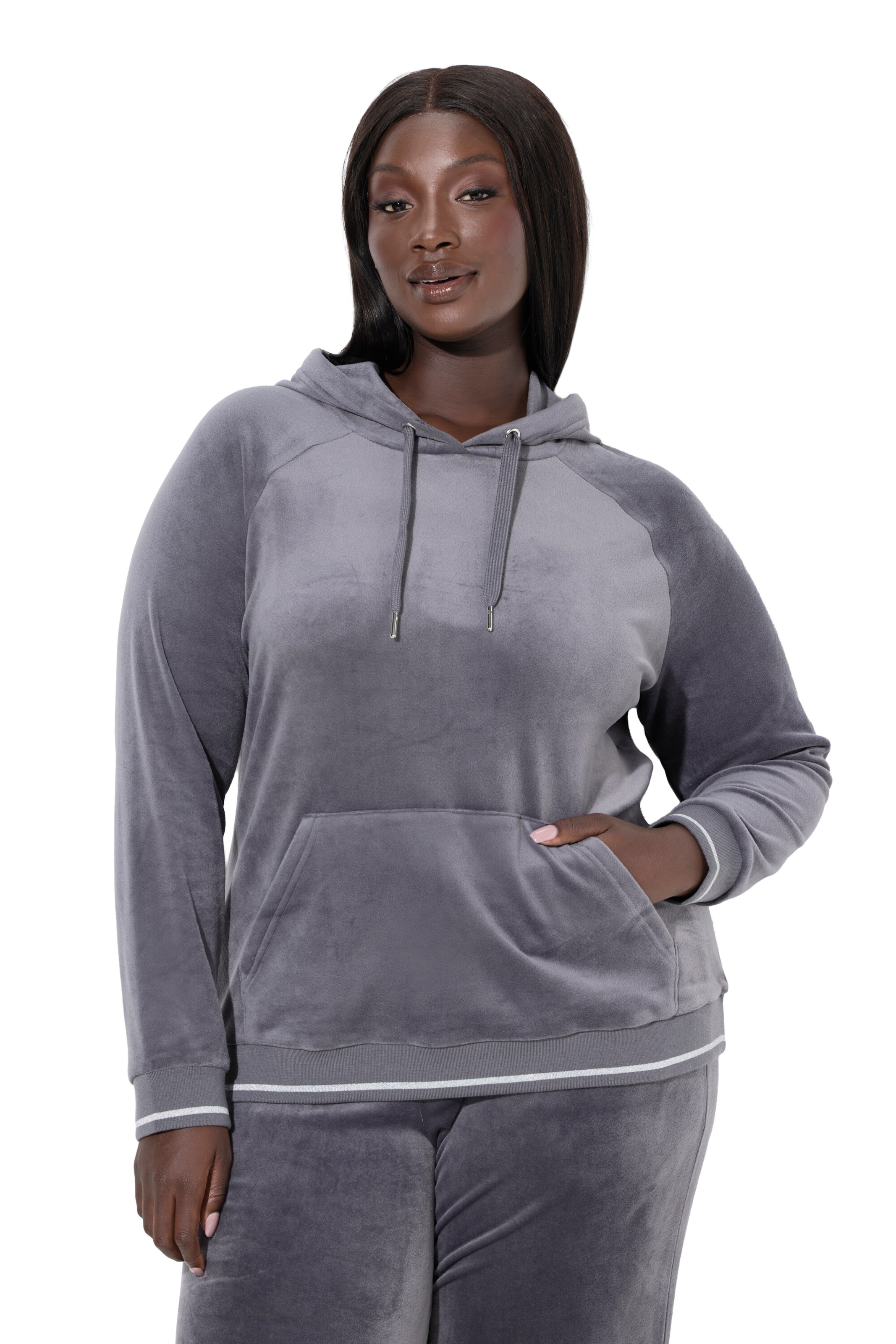 Ulla Popken - Sudadera en gris: frente