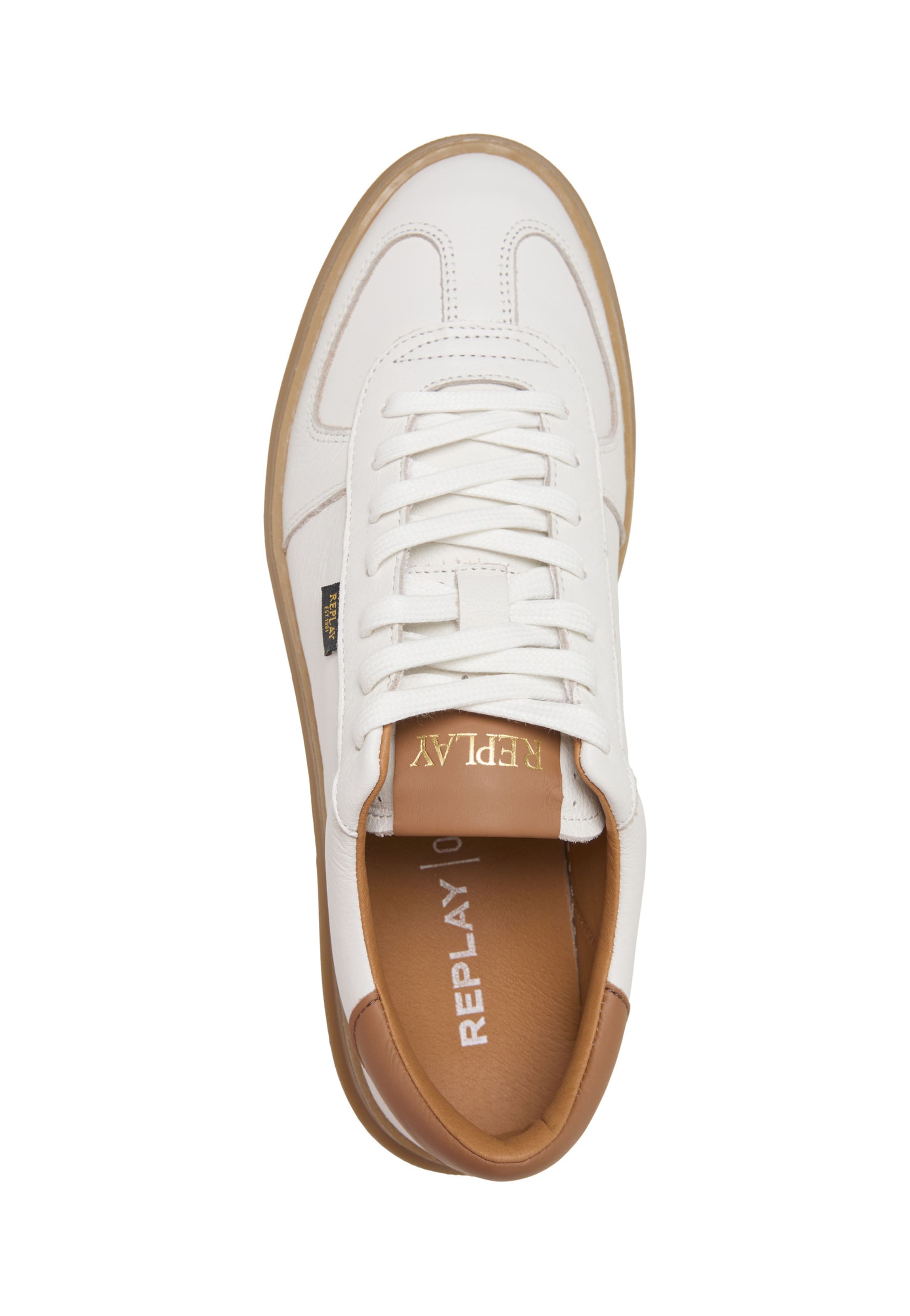 REPLAY Platform trainers 'Foden' in White