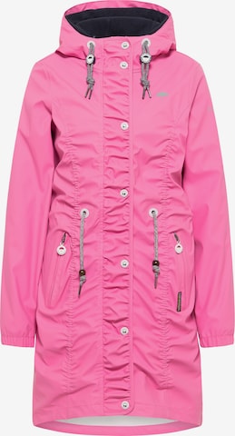 Manteau fonctionnel Schmuddelwedda en rose : devant