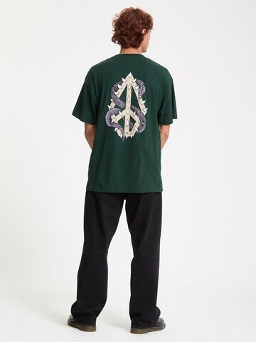 T-Shirt 'Snake Peace LSE' Volcom en vert