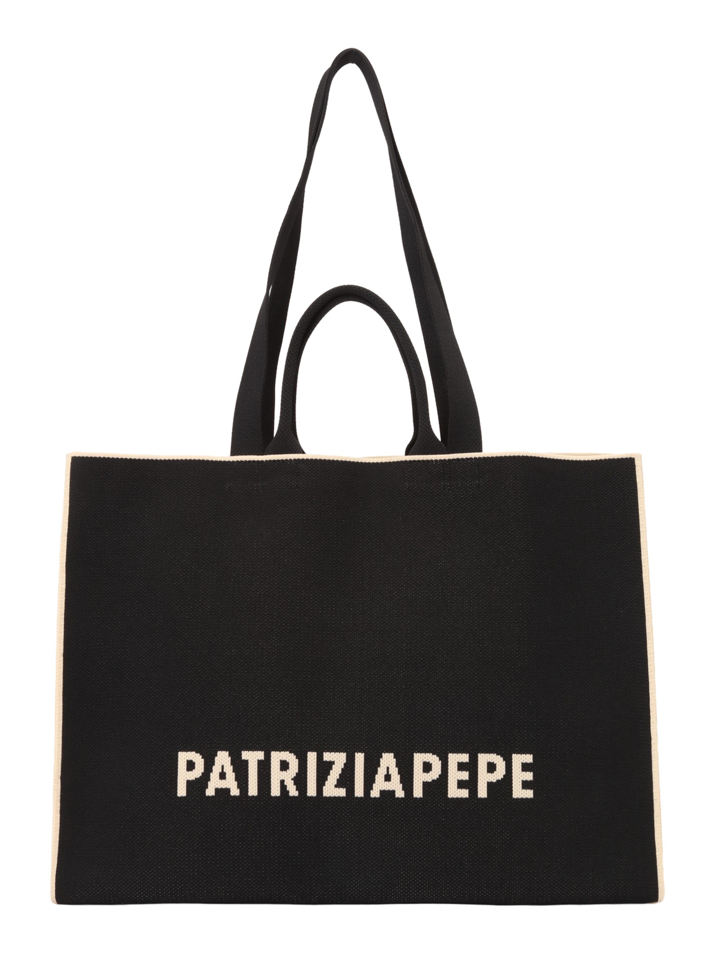 Shopper PATRIZIA PEPE di colore écru / nero, Visualizzazione prodotti