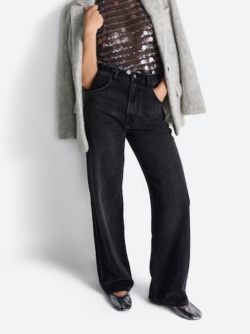 Baggy Jeans de la Rich & Royal pe negru: față