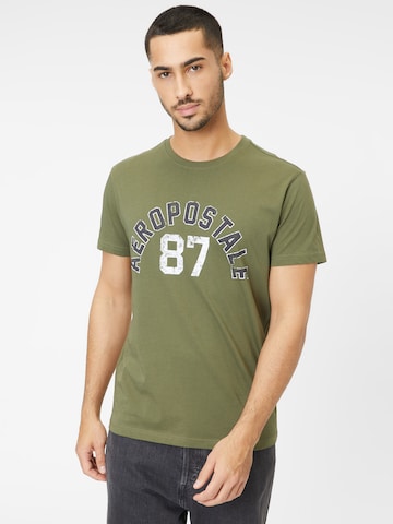 AÉROPOSTALE T-shirt i grön: framsida