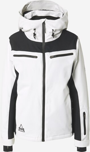 SOS Black Snow Outdoor jacket 'Valley' in Black / White, Item view