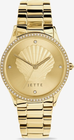 JETTE Analog Watch in Gold: front