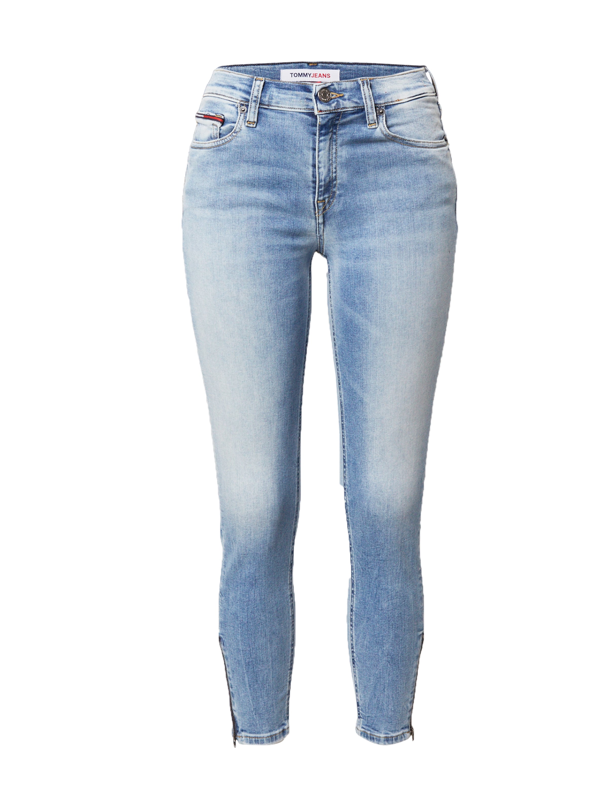 Tommy Jeans Skinny Fit Дънки 'NORA MR SKINNY ANKLE' в синьо: отпред