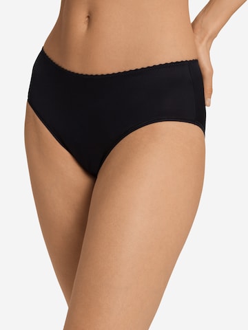 Hanro Slip ' Satin Deluxe ' in Black: front