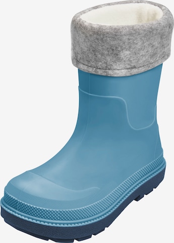 PLAYSHOES Rubber boot in Blue: front