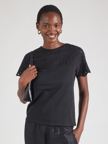 T-shirt 'Caro' ABOUT YOU en noir : devant