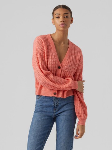 VERO MODA Cardigan 'ELISA' i orange: forside