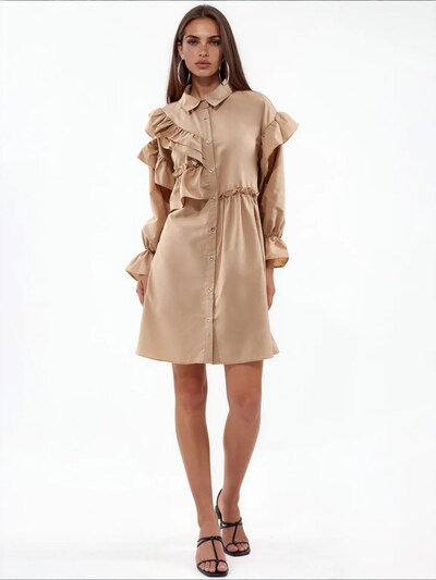 MSN Collection Robe 'Mini' en 36 en caramel, Vue avec produit