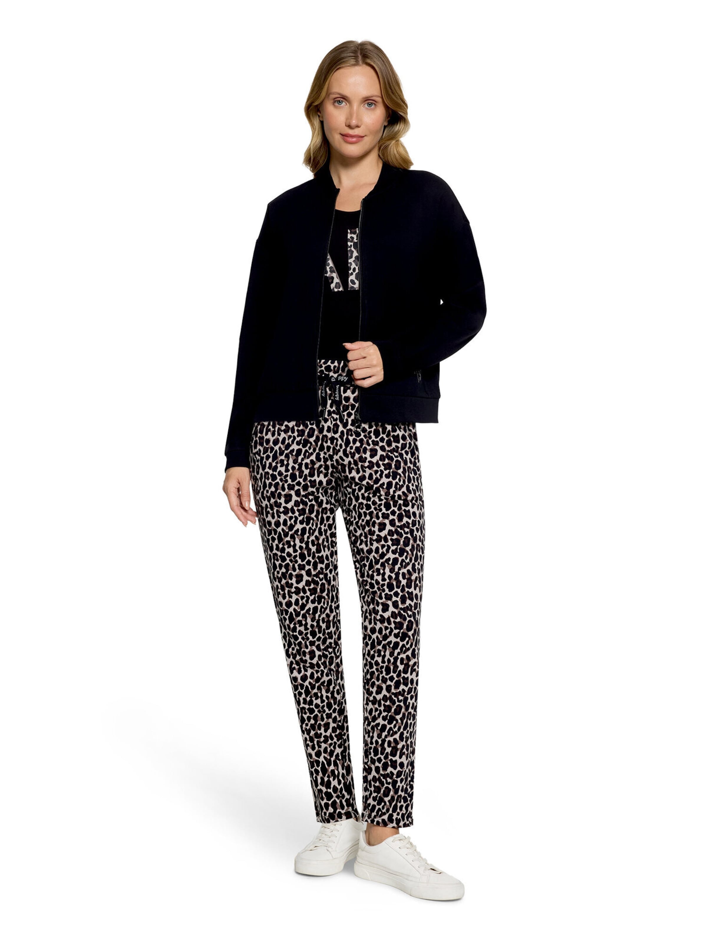 Betty Barclay Slimfit Sportbroek in Zwart