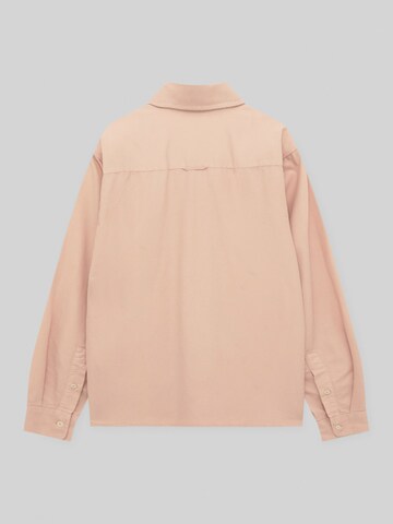 Pull&Bear Regular fit Button Up Shirt in Pink