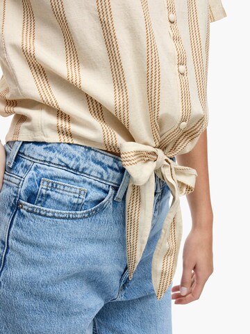 VILA Bluse i beige