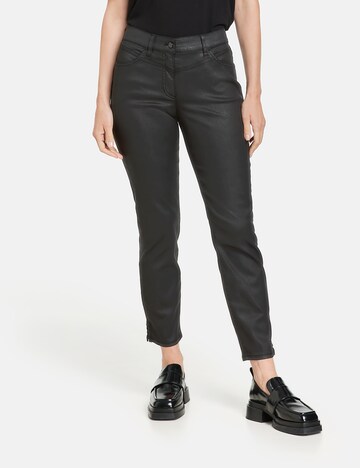 GERRY WEBER Regular Trousers 'Best4me Cropped' in Black: front