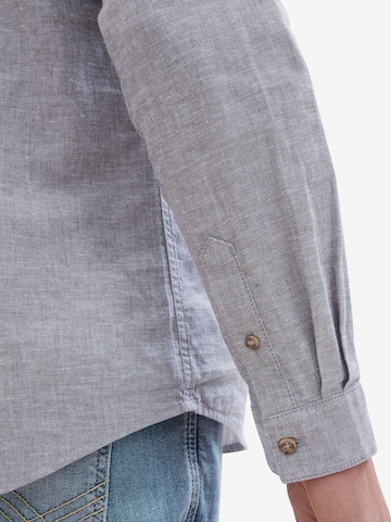 TOM TAILOR Regular fit Button Up Shirt in Grey