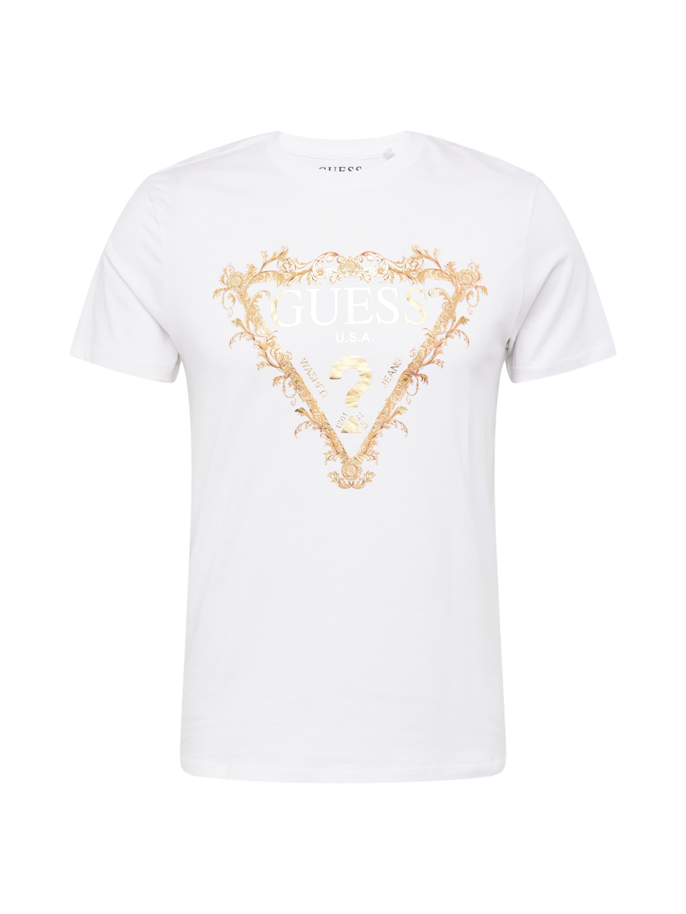 balts GUESS T-Krekls: no priekšpuses