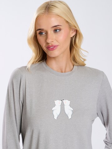 Loungeable Pajama 'Polar Bear' in Grey