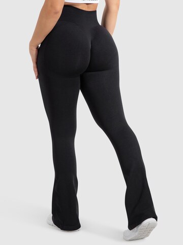 évasé Leggings Smilodox en noir