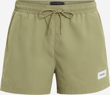 Shorts de bain Tommy Hilfiger Underwear en vert : devant