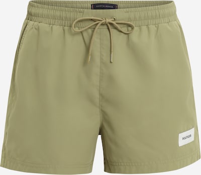 Tommy Hilfiger Underwear Zwemshorts in de kleur Olijfgroen / Zwart / Wit, Productweergave